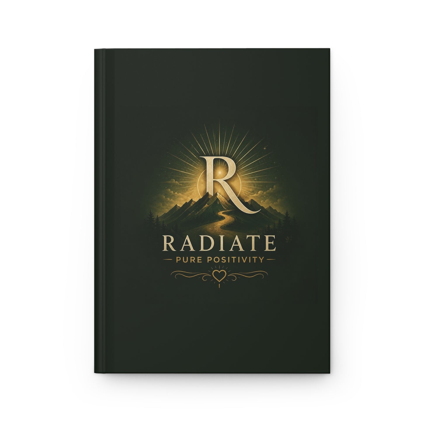 Rayonnez de pure positivité – Carnet et cahier mat à couverture rigide