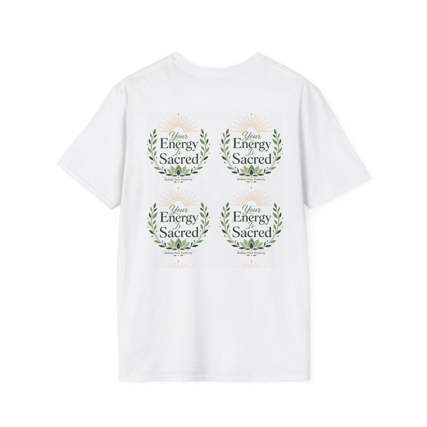 Breathe Believe Radiate | Unisex Crew Neck T-Shirt | Soft Ring-Spun Cotton Everyday Tee - Radiate Pure Positivity