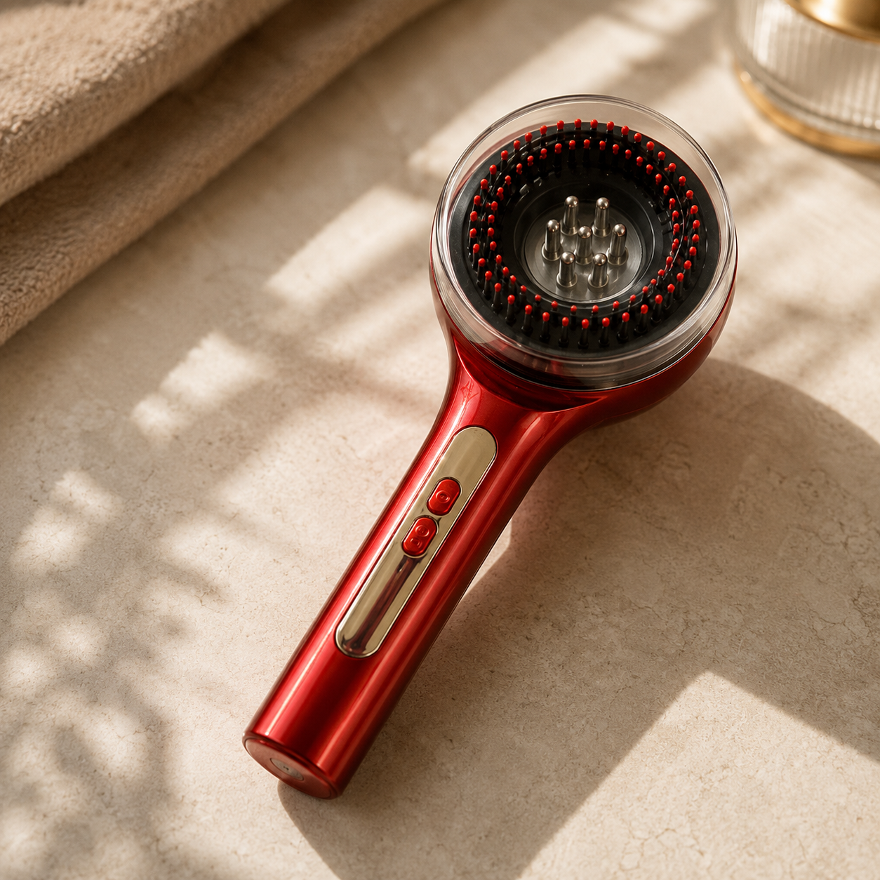 Electric Hair Growth Device | Red Light Scalp Stimulator & Massage Comb
