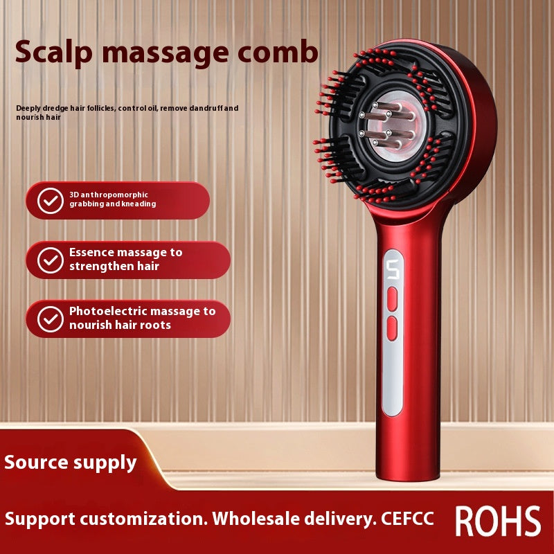 Electric Hair Growth Device | Red Light Scalp Stimulator & Massage Comb