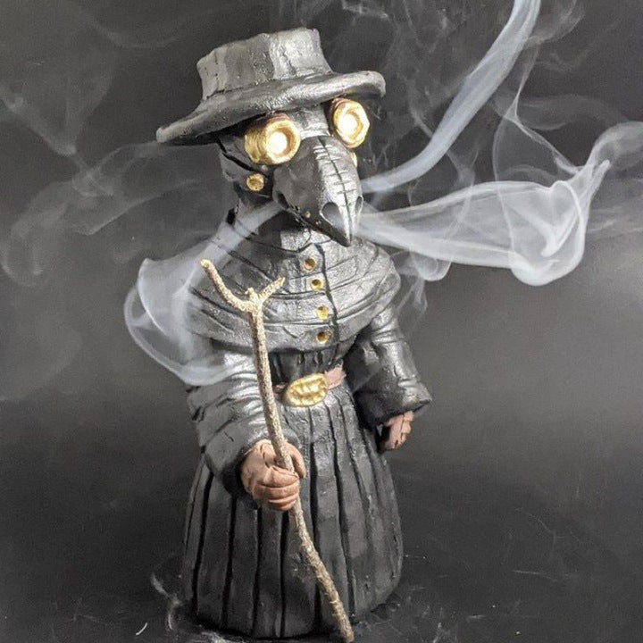 Mr. Crow Resin Backflow Incense Burner — Gothic Crow Ornament