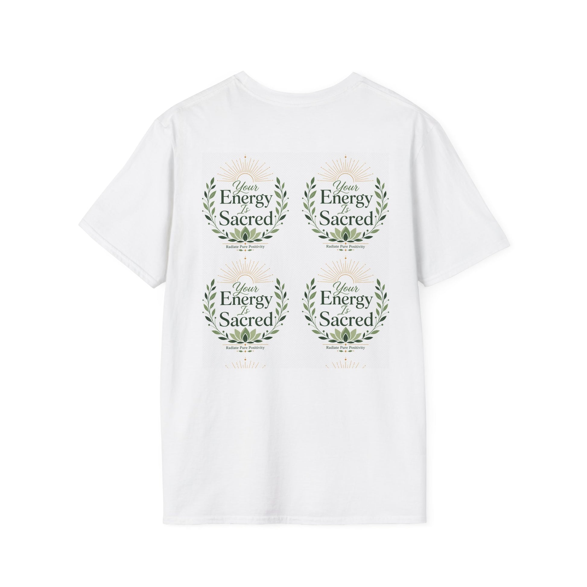 Breathe Believe Radiate | Unisex Crew Neck T-Shirt | Soft Ring-Spun Cotton Everyday Tee - Radiate Pure Positivity