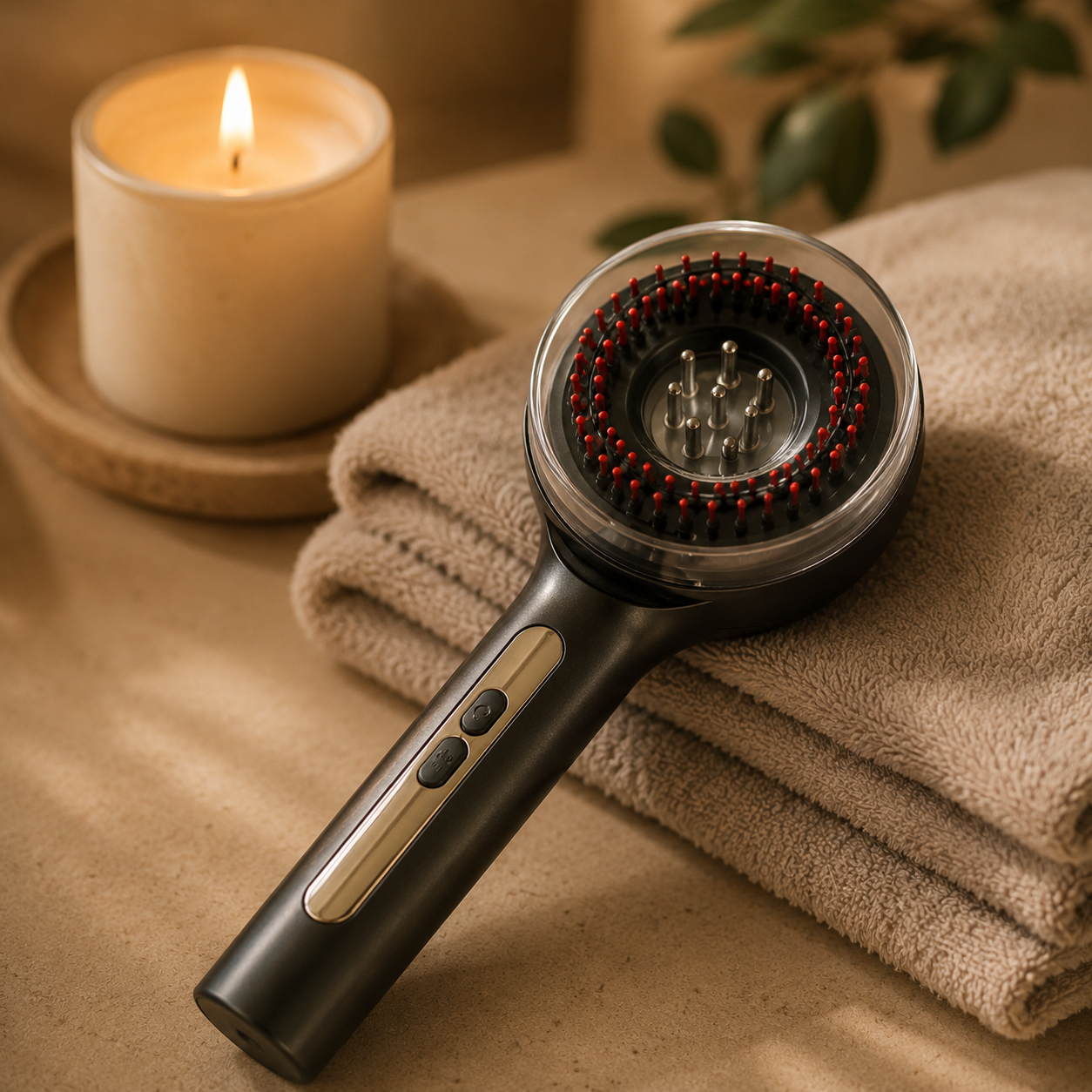 Electric Hair Growth Device | Red Light Scalp Stimulator & Massage Comb