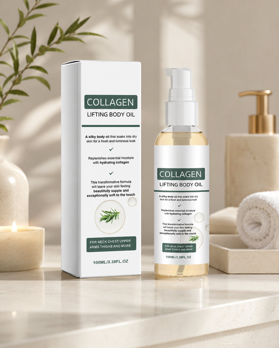 Body Firming Oil | Collagen Body Oil for Lifting, Tightening & Skin Nourishment