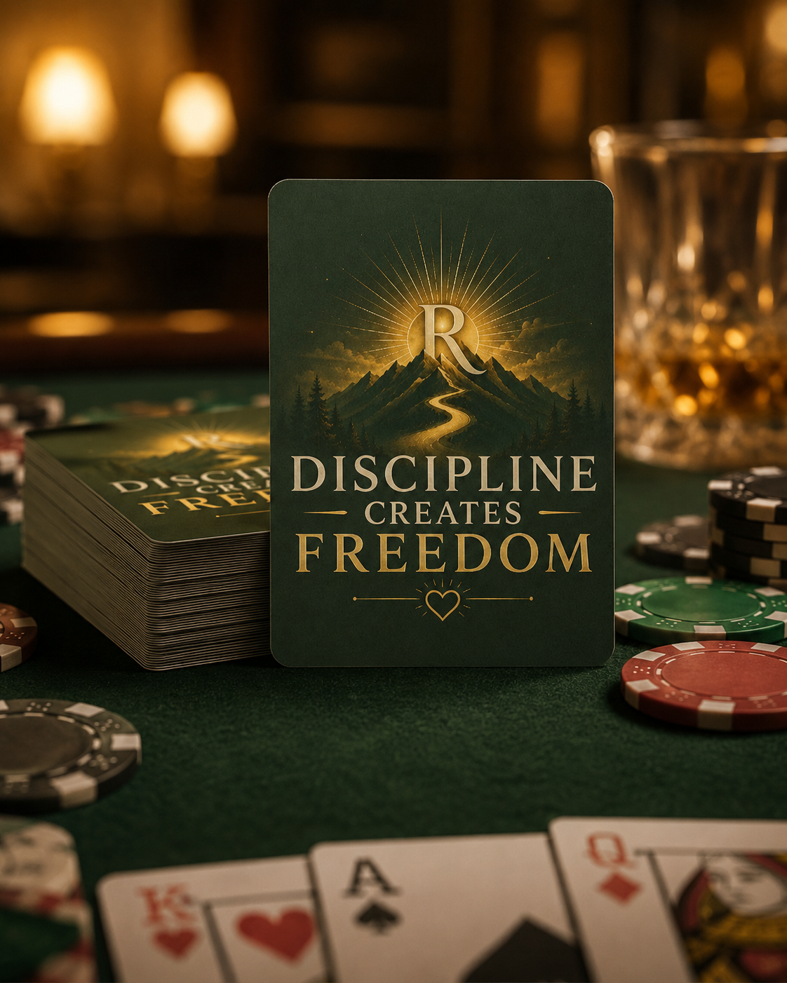Disciplined Poker Playing Cards |
