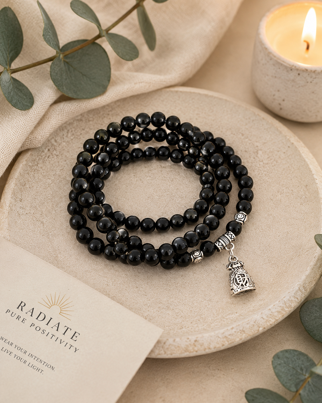 Lucky Gourd Charm Bracelet | Natural Stone & Resin Beads | Women's Boho Bracelet