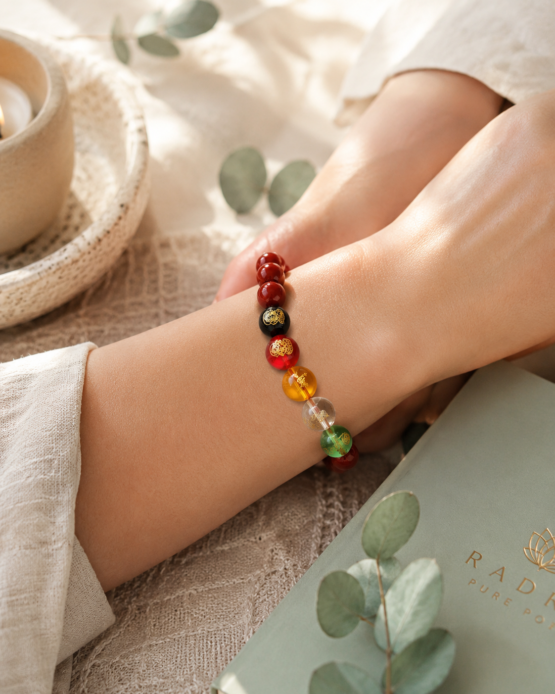 Five Gods of Wealth Cinnabar Bracelet | Lucky Bead Bracelet | Feng Shui Wealth