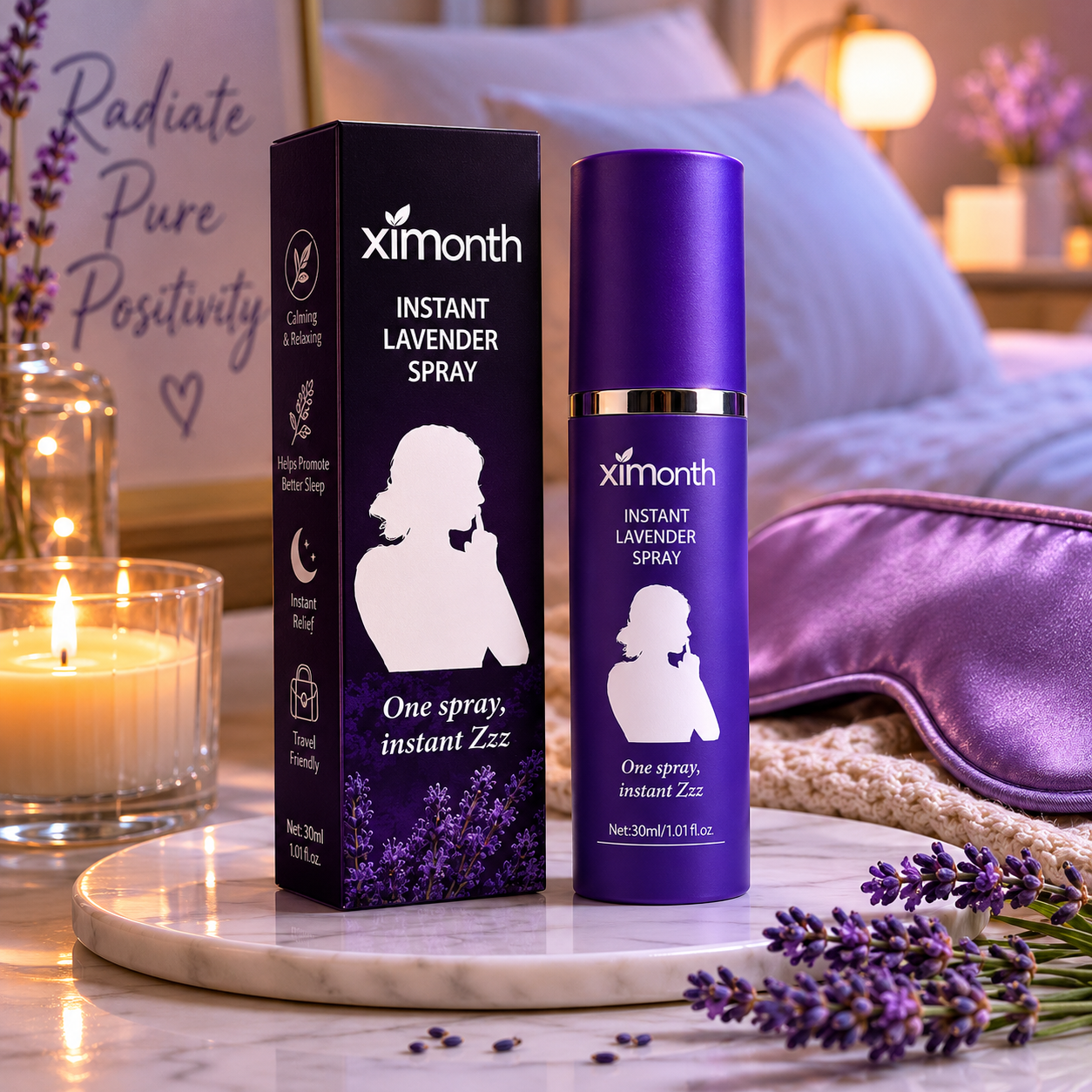 Lavender Sleep Spray – Travel Pillow Mist 30ml