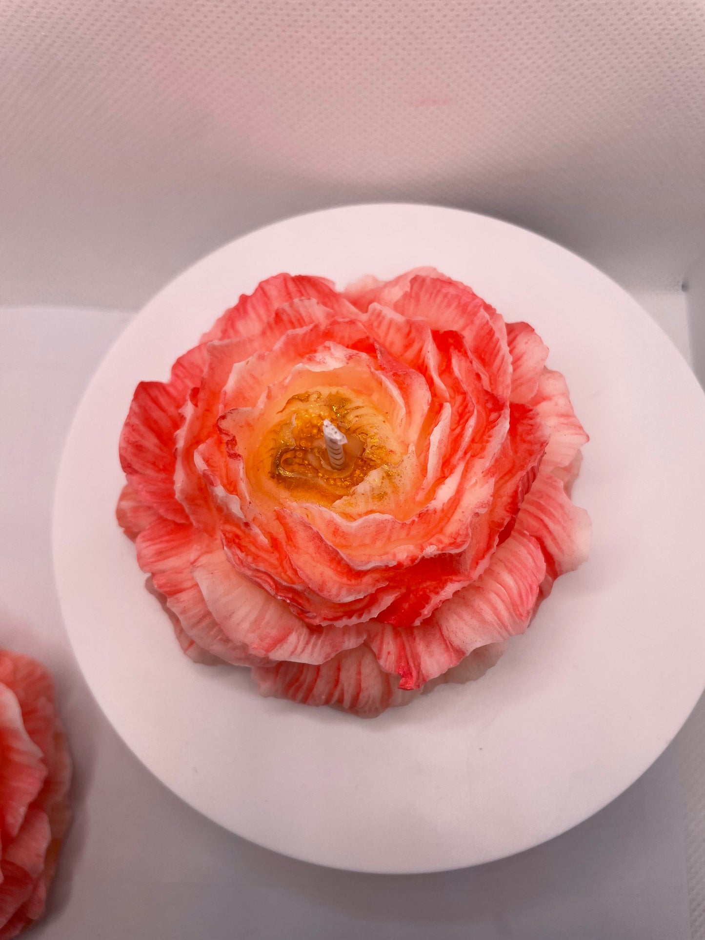 Peony Candle Pink & Gold
