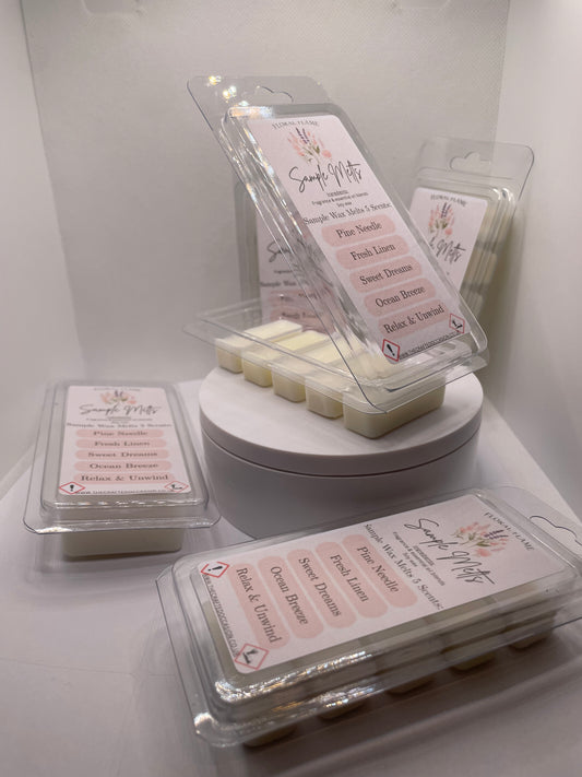 Sample Wax Melts – 5 Scent Collection (Clamshell)