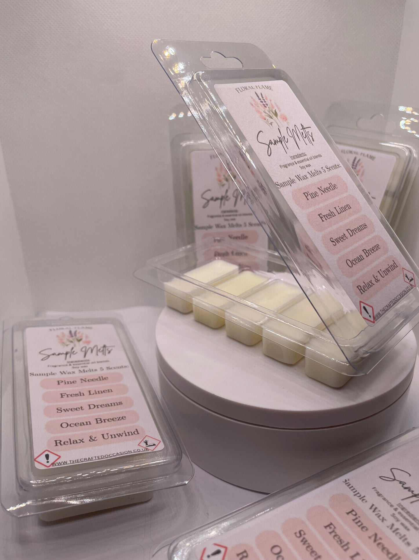 Sample Wax Melts – 5 Scent Collection (Clamshell)
