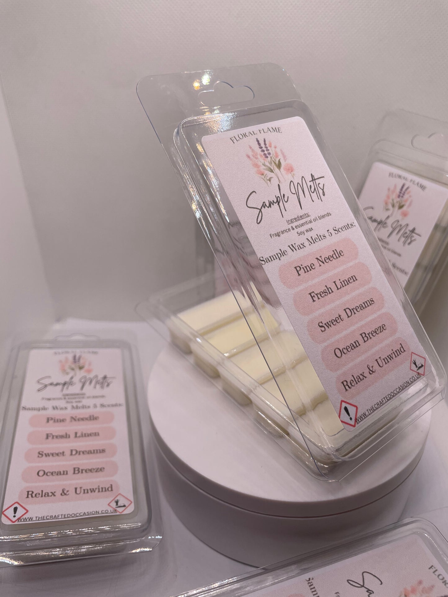 Sample Wax Melts – 5 Scent Collection (Clamshell)
