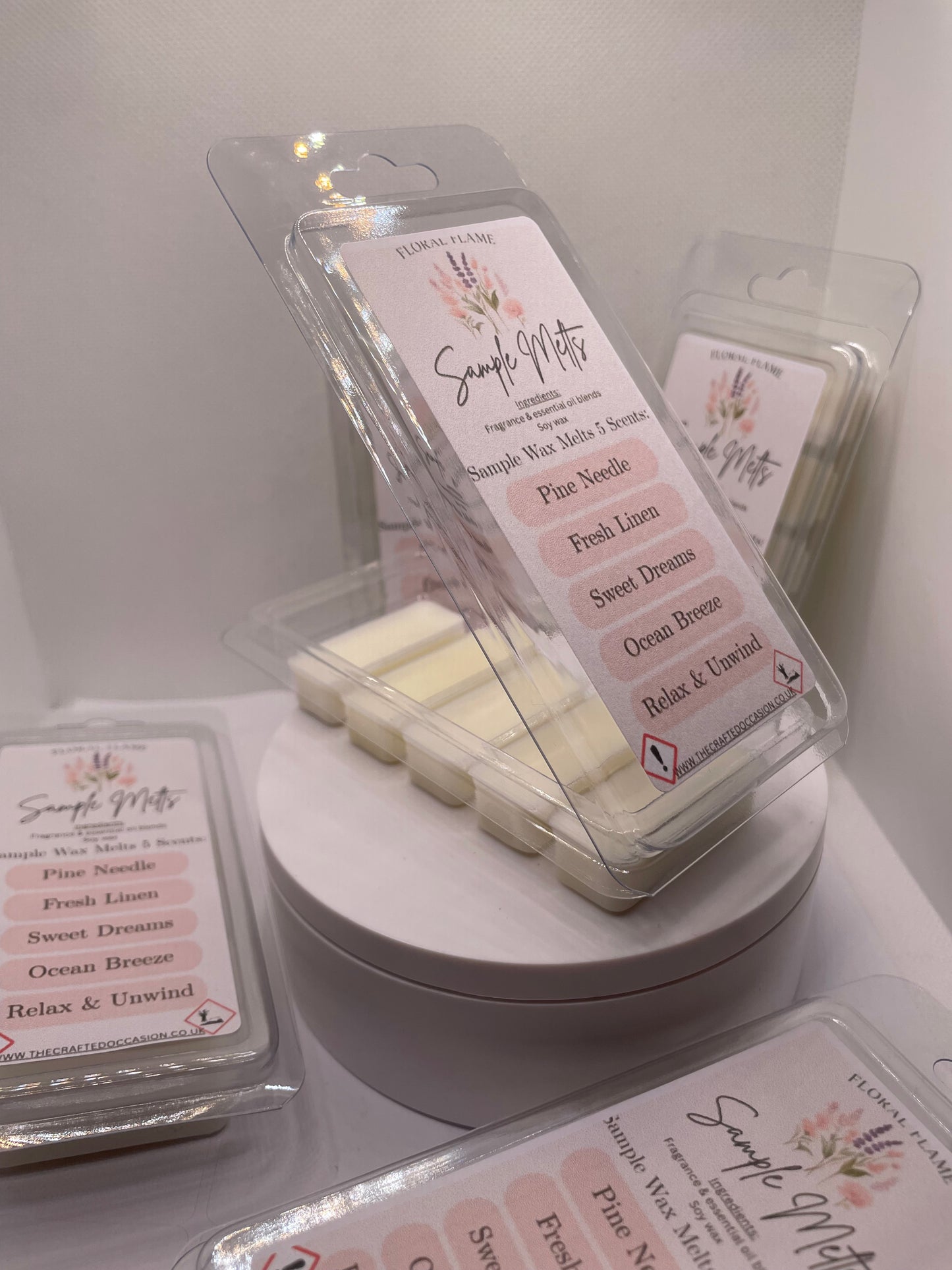 Sample Wax Melts – 5 Scent Collection (Clamshell)