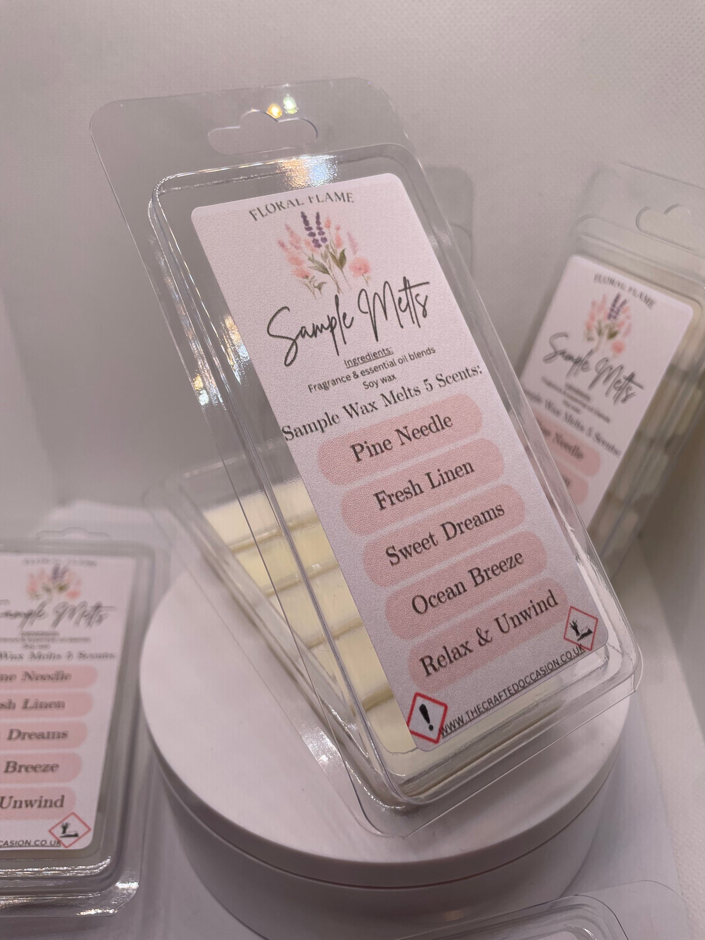 Sample Wax Melts – 5 Scent Collection (Clamshell)