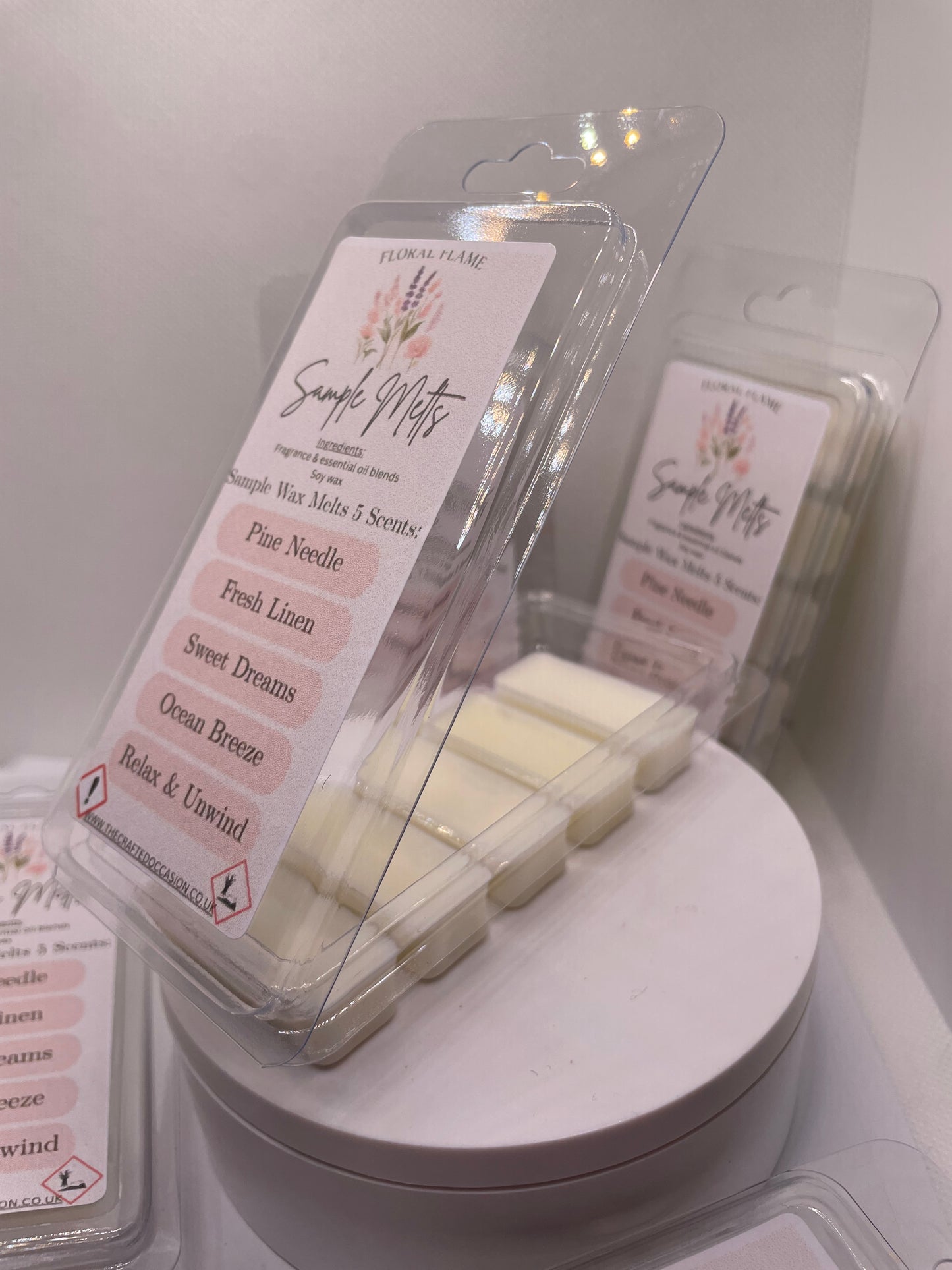 Sample Wax Melts – 5 Scent Collection (Clamshell)