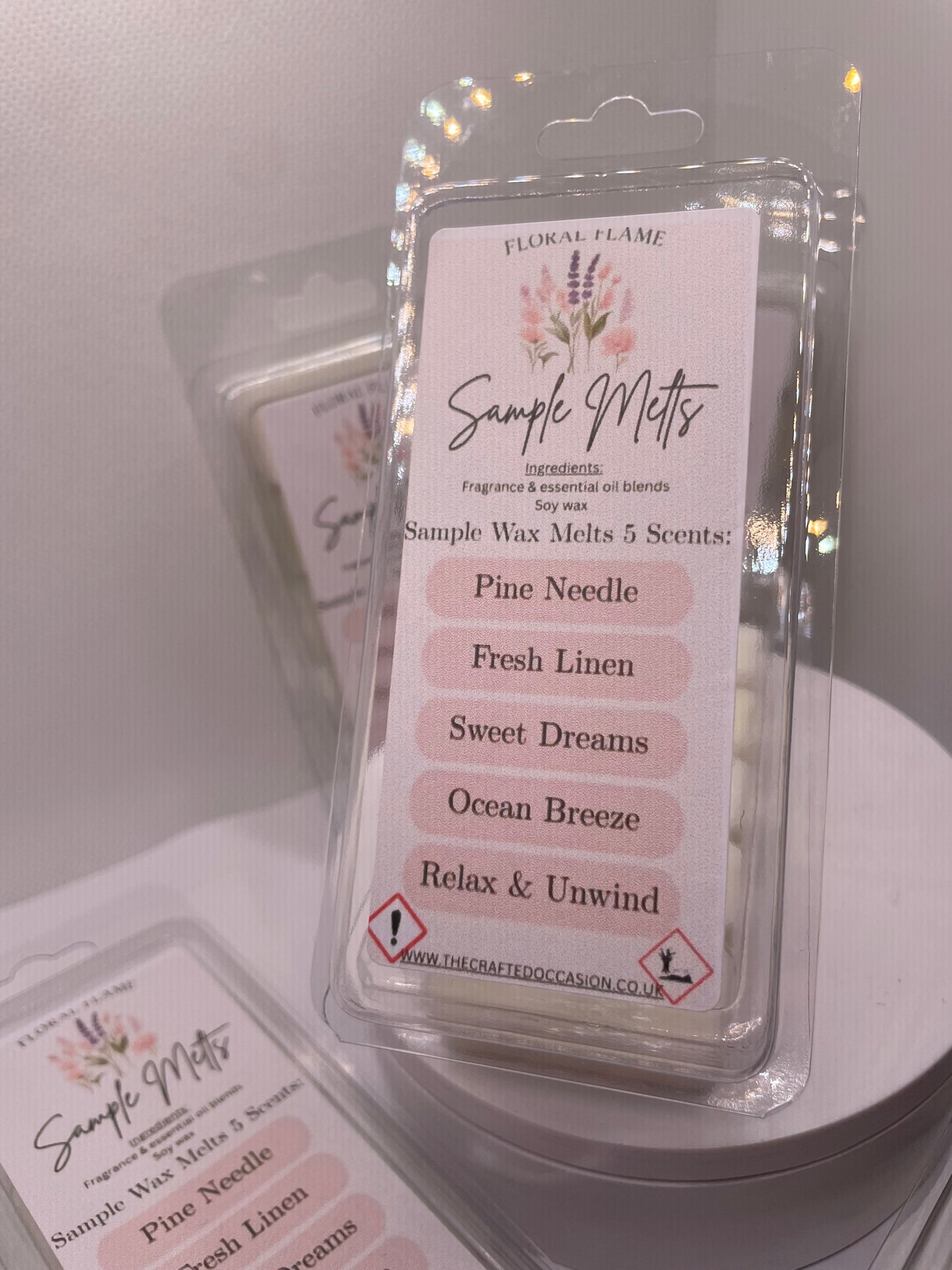 Sample Wax Melts – 5 Scent Collection (Clamshell)