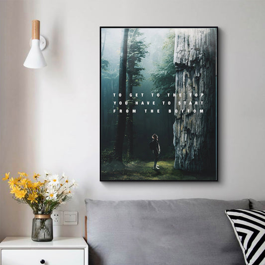 Modern Inspirational Quote Canvas Print — Minimalist Wellness Wall Art