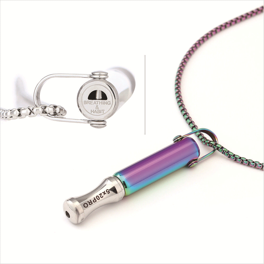 Collier de respiration pour l'aromathérapie – Pendentif anti-stress pleine conscience