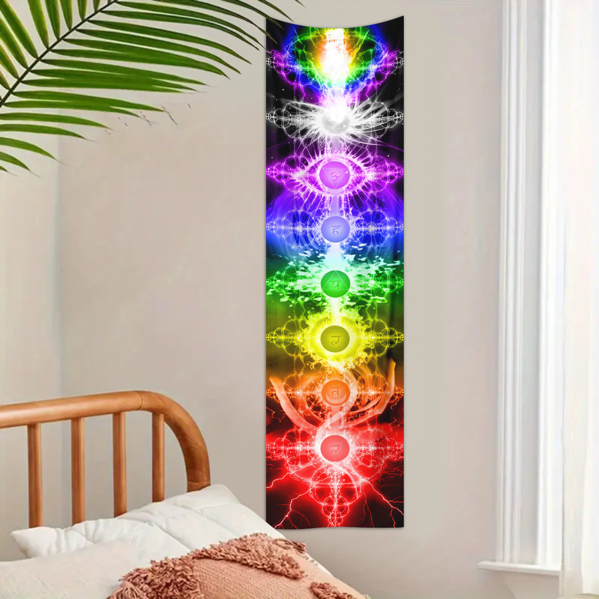 Tapisserie de méditation géométrique – Tenture murale abstraite nordique