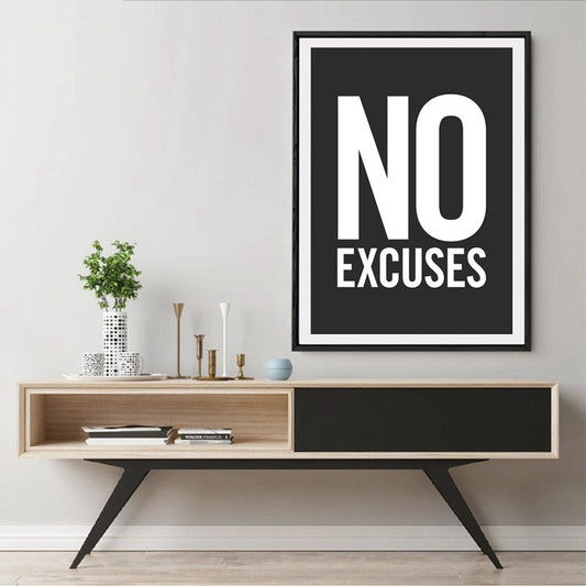 Fitness Inspirational Quote Canvas Print — Gym & Wellness Wall Art