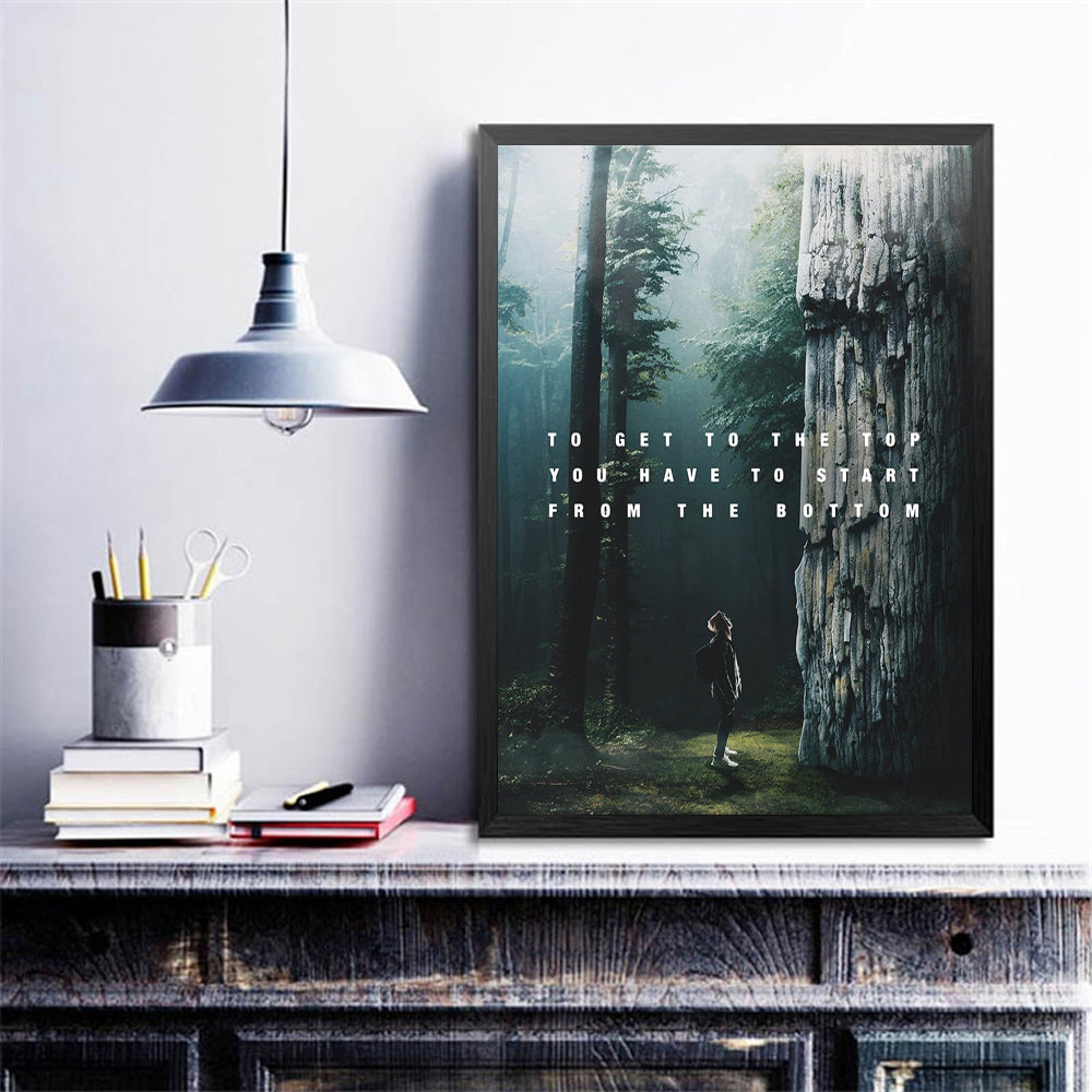 Modern Inspirational Quote Canvas Print — Minimalist Wellness Wall Art